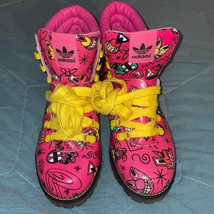 Pink Jeremy Scott Adidas Shoes